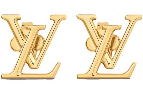 gold initials on louis vuitton|LV Iconic Earrings S00 .